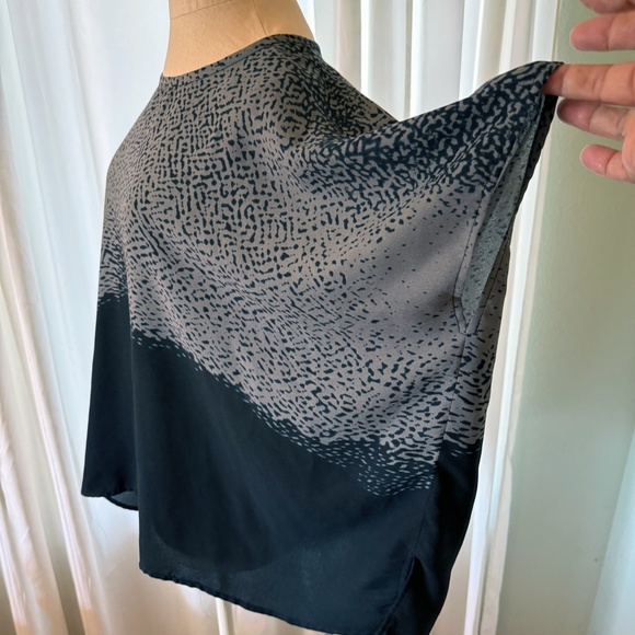 Joan Vass Black Gray Tunic Top Small - Picture 3 of 10